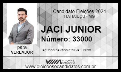 Candidato JACI JUNIOR 2024 - ITATIAIUÇU - Eleições