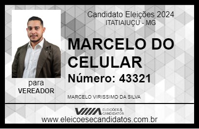 Candidato MARCELO DO CELULAR 2024 - ITATIAIUÇU - Eleições