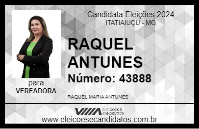 Candidato RAQUEL ANTUNES 2024 - ITATIAIUÇU - Eleições