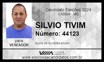 Candidato SILVINHO (TIVIM) 2024 - CÁSSIA - Eleições