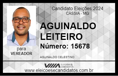 Candidato AGUINALDO LEITEIRO 2024 - CÁSSIA - Eleições