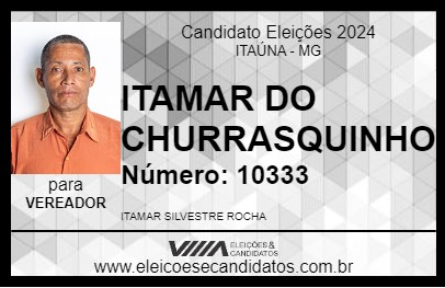 Candidato ITAMAR DO CHURRASQUINHO 2024 - ITAÚNA - Eleições