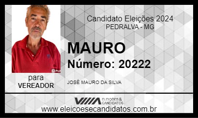 Candidato MAURO 2024 - PEDRALVA - Eleições