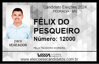 Candidato FÉLIX DO PESQUEIRO 2024 - PEDRALVA - Eleições