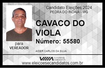 Candidato CAVACO DO VIOLA 2024 - PEDRA DO INDAIÁ - Eleições