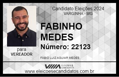 Candidato FABINHO MEDES 2024 - VARGINHA - Eleições