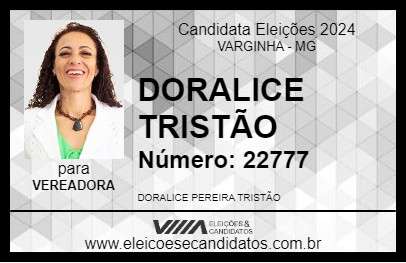 Candidato DORALICE TRISTÃO 2024 - VARGINHA - Eleições