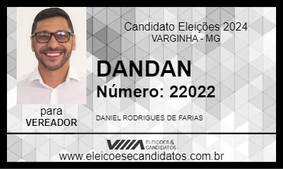 Candidato DANDAN 2024 - VARGINHA - Eleições