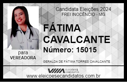 Candidato FÁTIMA CAVALCANTE 2024 - FREI INOCÊNCIO - Eleições