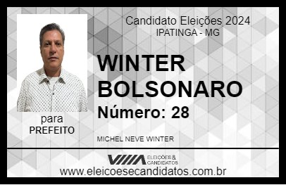 Candidato WINTER BOLSONARO 2024 - IPATINGA - Eleições