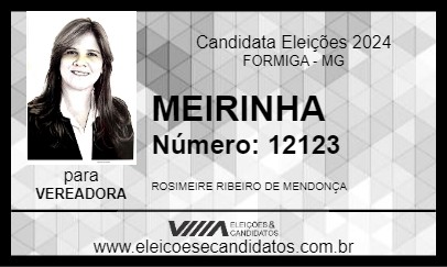 Candidato MEIRINHA 2024 - FORMIGA - Eleições