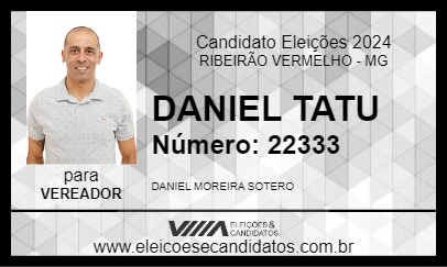 Candidato DANIEL TATU 2024 - RIBEIRÃO VERMELHO - Eleições