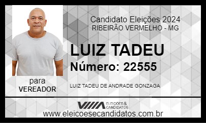 Candidato LUIZ TADEU 2024 - RIBEIRÃO VERMELHO - Eleições