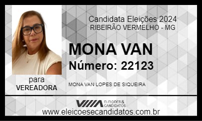 Candidato MONA VAN 2024 - RIBEIRÃO VERMELHO - Eleições