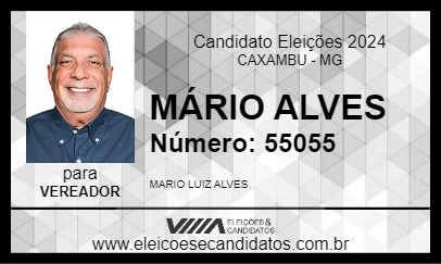 Candidato MÁRIO ALVES 2024 - CAXAMBU - Eleições