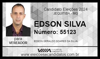 Candidato EDSON SILVA 2024 - JEQUITIBÁ - Eleições