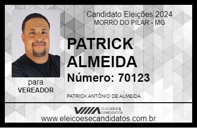 Candidato PATRICK ALMEIDA 2024 - MORRO DO PILAR - Eleições