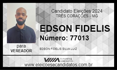 Candidato EDSON FIDELIS 2024 - TRÊS CORAÇÕES - Eleições