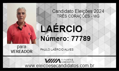 Candidato LAÉRCIO 2024 - TRÊS CORAÇÕES - Eleições