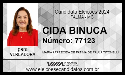 Candidato CIDA BINUCA 2024 - PALMA - Eleições