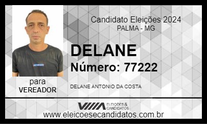 Candidato DELANE 2024 - PALMA - Eleições