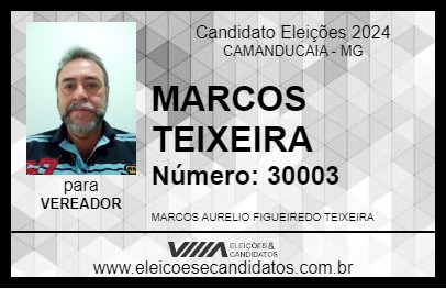 Candidato MARCOS TEIXEIRA 2024 - CAMANDUCAIA - Eleições