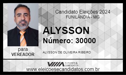 Candidato ALYSSON 2024 - FUNILÂNDIA - Eleições