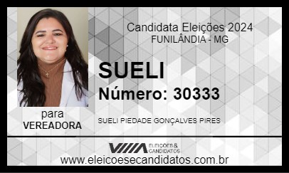 Candidato SUELI 2024 - FUNILÂNDIA - Eleições