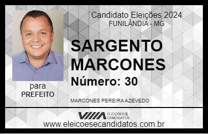 Candidato SARGENTO MARCONES 2024 - FUNILÂNDIA - Eleições