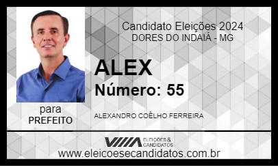 Candidato ALEX 2024 - DORES DO INDAIÁ - Eleições