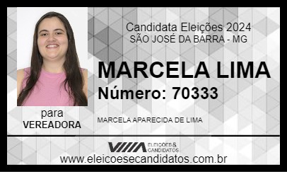 Candidato MARCELA LIMA 2024 - SÃO JOSÉ DA BARRA - Eleições