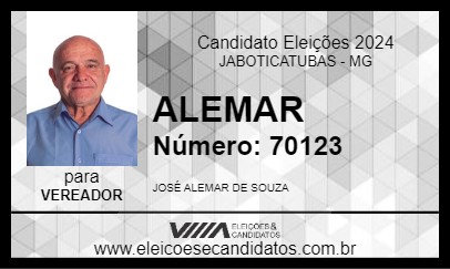 Candidato ALEMAR 2024 - JABOTICATUBAS - Eleições