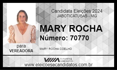 Candidato MARY ROCHA 2024 - JABOTICATUBAS - Eleições