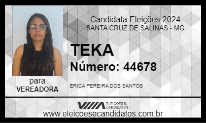 Candidato TEKA 2024 - SANTA CRUZ DE SALINAS - Eleições