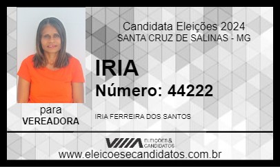 Candidato IRIA 2024 - SANTA CRUZ DE SALINAS - Eleições