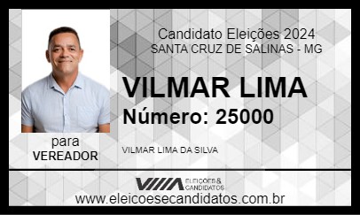 Candidato VILMAR LIMA 2024 - SANTA CRUZ DE SALINAS - Eleições