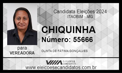 Candidato CHIQUINHA 2024 - ITAOBIM - Eleições