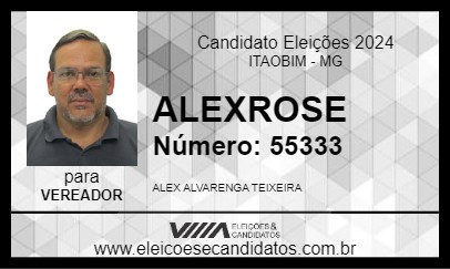 Candidato ALEXROSE 2024 - ITAOBIM - Eleições