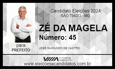 Candidato ZÉ DA MAGELA 2024 - SÃO TIAGO - Eleições