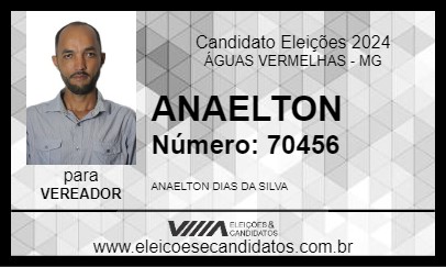 Candidato ANAELTON 2024 - ÁGUAS VERMELHAS - Eleições