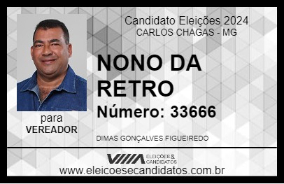 Candidato NONO DA RETRO 2024 - CARLOS CHAGAS - Eleições