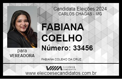 Candidato FABIANA COELHO 2024 - CARLOS CHAGAS - Eleições