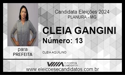 Candidato CLEIA GANGINI 2024 - PLANURA - Eleições