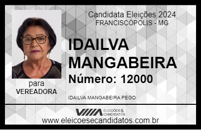 Candidato IDAILVA MANGABEIRA 2024 - FRANCISCÓPOLIS - Eleições