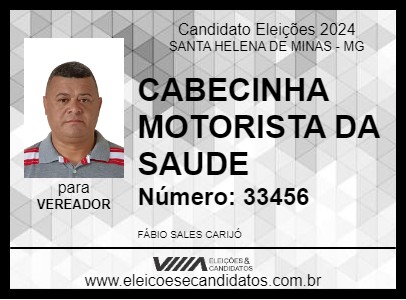 Candidato CABECINHA MOTORISTA DA SAUDE 2024 - SANTA HELENA DE MINAS - Eleições