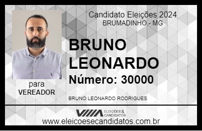 Candidato BRUNO LEONARDO 2024 - BRUMADINHO - Eleições