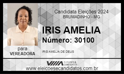 Candidato IRIS AMELIA 2024 - BRUMADINHO - Eleições