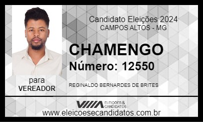 Candidato CHAMENGO 2024 - CAMPOS ALTOS - Eleições