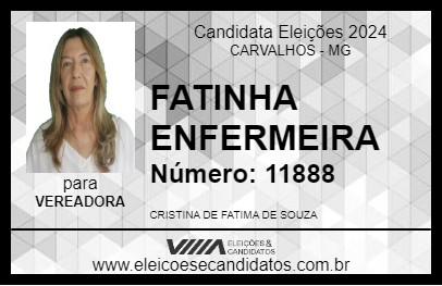 Candidato FATINHA ENFERMEIRA 2024 - CARVALHOS - Eleições