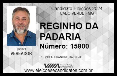 Candidato REGINHO DA PADARIA 2024 - CABO VERDE - Eleições